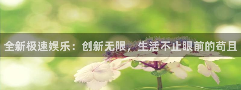 耀世娱乐平台在线注册：全新极速娱乐：创新无限，生活不止眼前的苟且